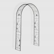 Арка садовая  железная черная 127х37х217CM Lvchen