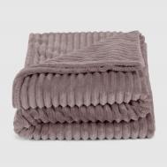 Флисовый плед  striped 200х220 см коричневый Hyseas