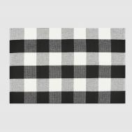 Коврик придверный  хлопковый чёрно-белый 90х150 см X Y Carpet