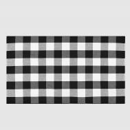Коврик придверный  хлопковый чёрно-белый 60х90 см X Y Carpet
