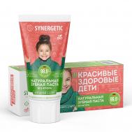 детская зубная паста Клубничка и банан, от 3 до 6 лет, 50 г (красная) Synergetic