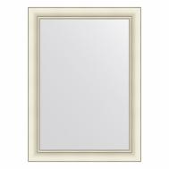 Зеркало в багетной раме  белый с серебром 60 мм 54х74 см Evoform