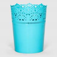 Горшок  Crochet 11,5х11,5х14,8 см бирюзовый Serinova