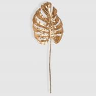 Лист пальмовый декоративный  металлик золотой 69 см Goodwill deco