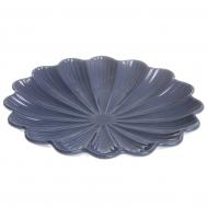 Тарелка для закусок  Lotus magic 16 см темно-синяя Myatashop