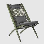 Кресло  Aloha зелёное с подушками 66х84х98 см Bizzotto