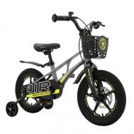 Велосипед детский  Air Делюкс плюс 14 серый матовый Maxiscoo