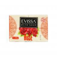 Мыло банное  роза 4х200гр EVISSA