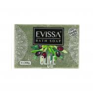 Мыло банное  оливка 4х200гр EVISSA
