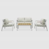 Комплект мебели  Ernst белый с подушками 4 предмета Bizzotto