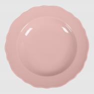 Тарелка глубокая  Lar розовая 22 см Kutahya Porselen