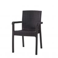 Кресло  Vector темно-коричневое 58х45х85 см Heniver