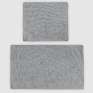 Набор ковриков для ванны  Аrya 60х100/60х50 см серый Vonella