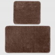 Набор ковриков для ванны  softmicro 60x100/60х50 см коричневый Vonella