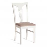 Стул  Ivory white дерево гевея ткань бежевая 43х49х94 см TC