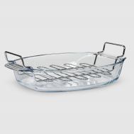 Форма для запекания  овальная с решеткой 4 л, 38x27 см. Pyrex