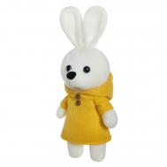 Игрушка мягкая  Knitted Зайка девочка вязаная в желтом платьице 25 см ABtoys