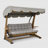Диван-качели 4-местный  серый 220Х140Х220 см Bahcedecor