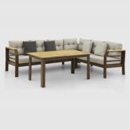 Комплект  Assento угловой диван и стол Alora Garden