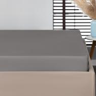 Простыня  Греди светло-серый 240х260 см PRIME PRIVE