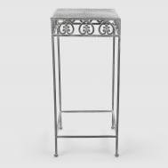 Подставка для цветов  металлическая серая 33x33x74 см Anxi jiacheng