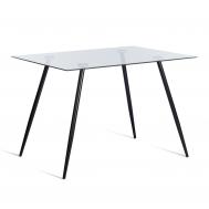 Стол  Modern Sophia стекло и металл чёрный 110х80х75 см TC