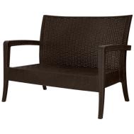 Диван  Rattan коричневый 128х77х89 см Элластик-Пласт