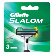 Сменные кассеты для бритья  Slalom 3 шт GILLETTE