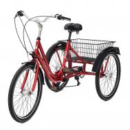 Велосипед трехколесный  tre ruote 24 красный Casadei