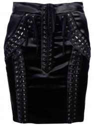 Сатиновая юбка со шнуровкой Dolce&amp;Gabbana