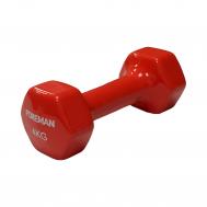 Виниловые гантели для аэробики  FM\IVD-4KG\RD-04-00 Foreman