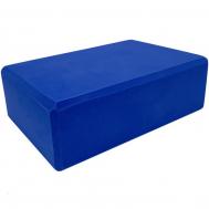 Йога блок  полумягкий, из вспененного ЭВА (A25568) BE100-1 синий Sportex