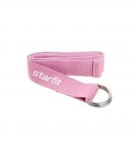 Ремень для йоги Core 186 см  хлопок YB-100 розовый пастель Star Fit