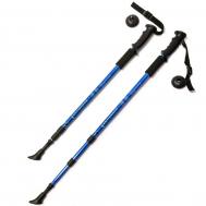 Палки для скандинавской ходьбы телескопическая, 3-х секционная  F18433 синий Sportex