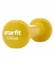 Гантель виниловая 0,5 кг  DB-101 желтый Star Fit