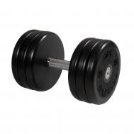 Гантель  классик с вращающейся ручкой\хром черная 34 кг MB-FdbEM-B34 MB Barbell