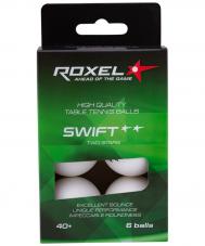 Мячи для настольного тенниса  2* Swift, 6 шт, белый Roxel