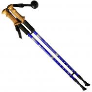 Палки для скандинавской ходьбы телескопическая, 2-х секционная R18143-PRO синий Nobrand