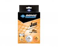 Мячики для настольного тенниса  Jade 40+,12 штук 618045 белый + оранжевый DONIC