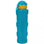 Бутылка для воды LIFESTYLE со шнурком, 700 ml., anatomic, прозрачно/морской зеленый КК0161 Nobrand