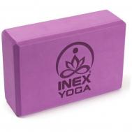 Блок для йоги  EVA 3 quot; Yoga Block YGBK3-PL 23x15x7 см, сливовый Inex