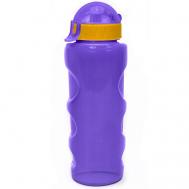 Бутылка для воды LIFESTYLE со шнурком, 500 ml., anatomic, прозрачно/фиолетовый КК0157 Nobrand