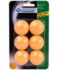Мячи для настольного тенниса  Elite 1, 6 штук 618017 оранжевый DONIC