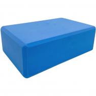 Йога блок  полумягкий, из вспененного ЭВА (A25571) BE100-4 голубой Sportex