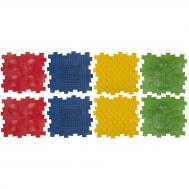 Коврик игровой массажный 8 модулей (24,5*24,5*1,4см), мультиколор У681 Nobrand