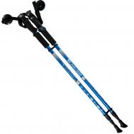 Палки для скандинавской ходьбы 2-х секционные с чехлом (синие) R18141-PRO Nobrand