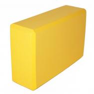 Йога блок полумягкий (желтый) 223х150х76мм, из вспененного ЭВА (A25806)  BE100-A Sportex