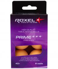 Мячи для настольного тенниса  3* Prime, 6 шт, оранжевый Roxel