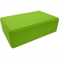 Йога блок  BE100-5 полумягкий, из вспененного ЭВА (A25572) зеленый Sportex