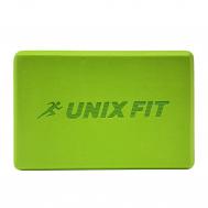 Блок для йоги и фитнеса 23х15х7см t YBU200GGN зеленый UnixFit